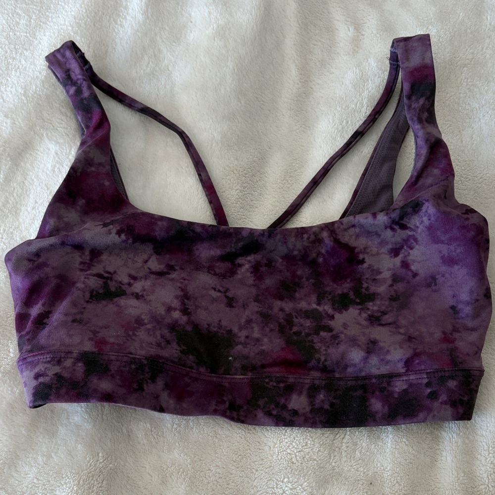 Athleta Purple Tie-Dye Women's Sports Bra